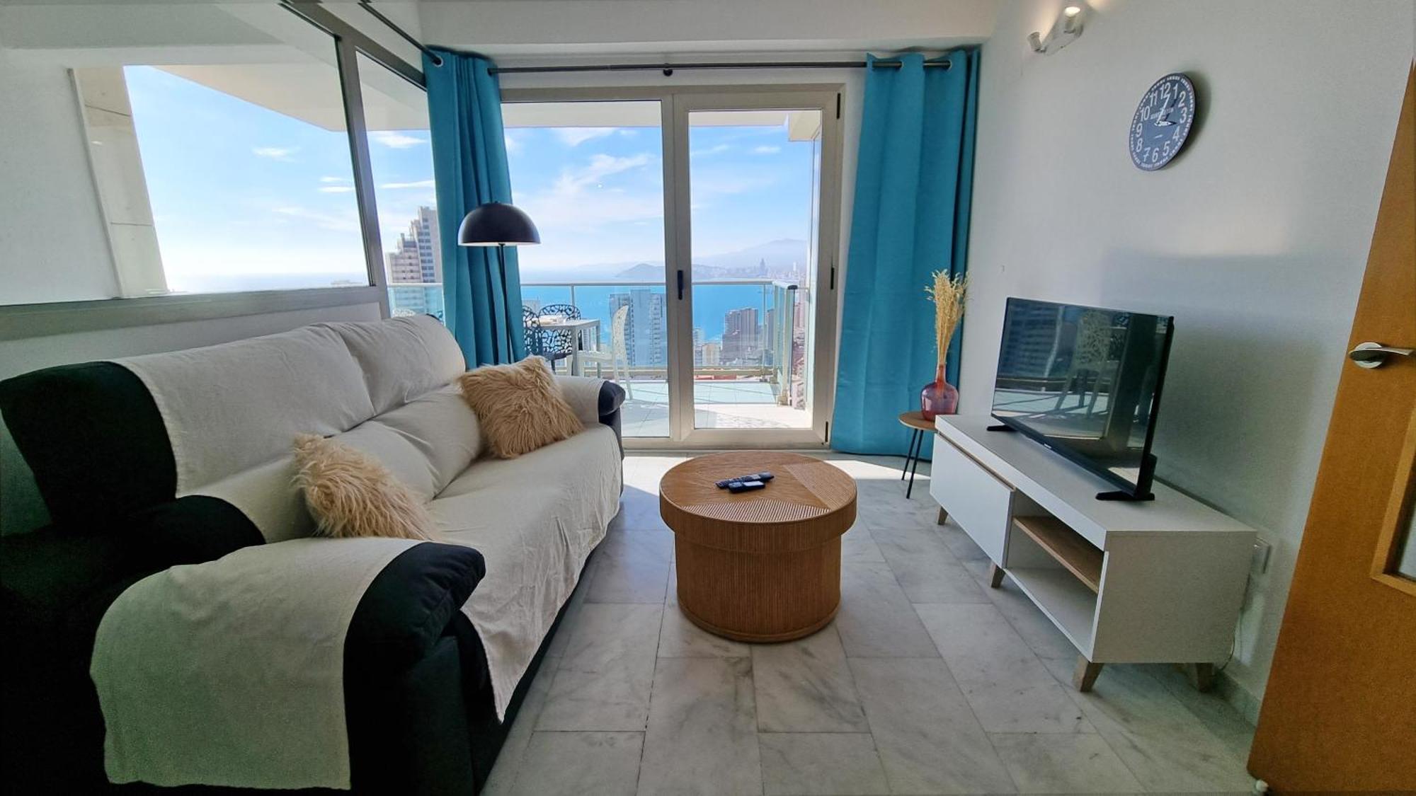 Skyline 18 Terraza Privada Con Impresionantes Vistas Al Mar Apartment Benidorm Luaran gambar